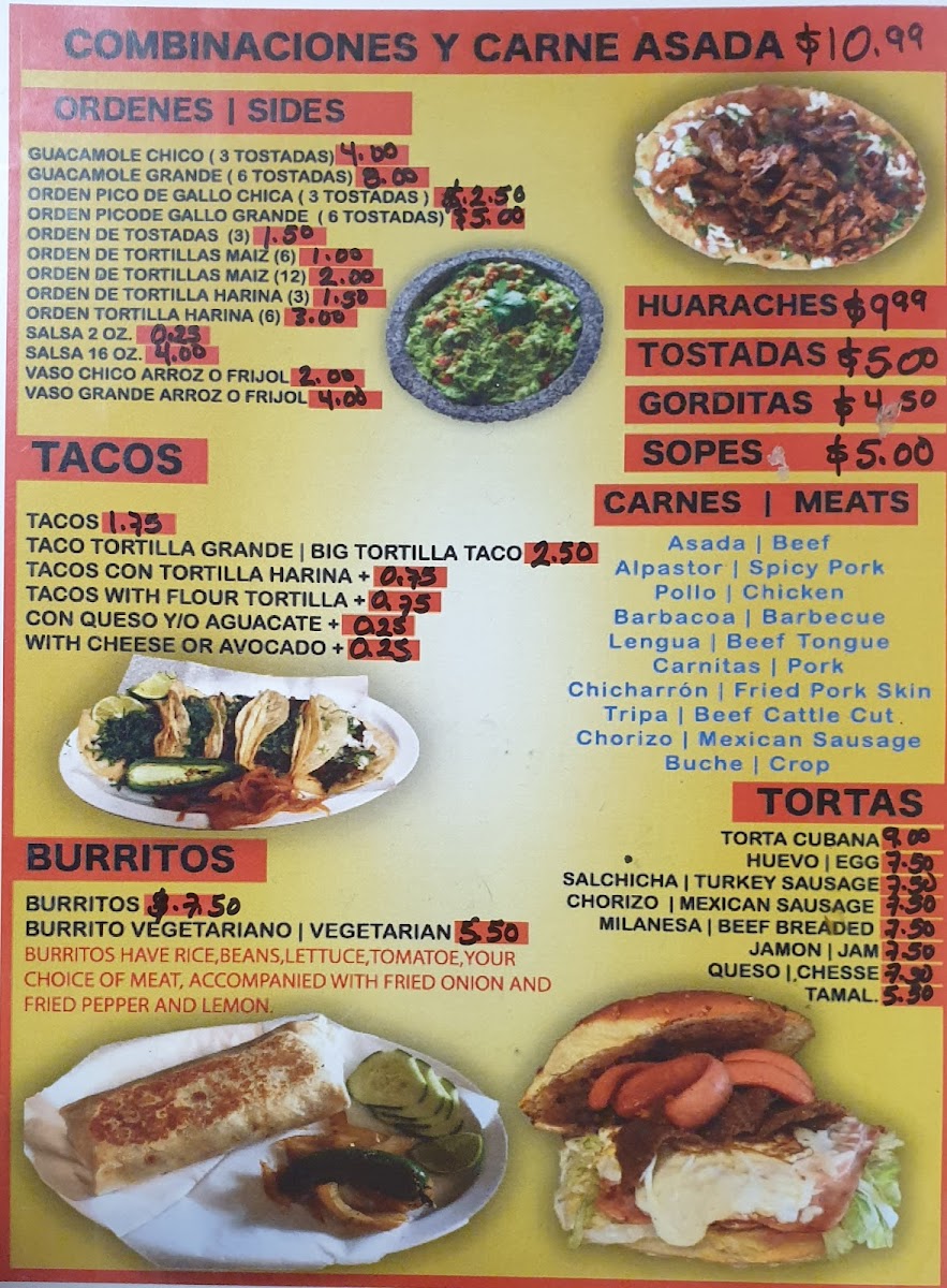 Tacos Y Mariscos El Amigo Menu - Image 2