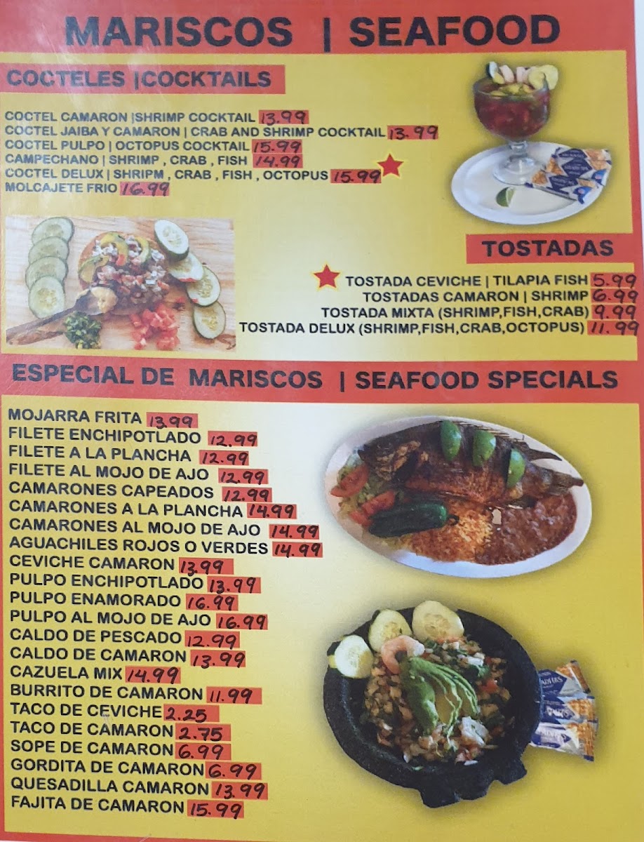 Tacos Y Mariscos El Amigo Menu - Image 3